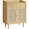 Open image in slideshow, Sideboard Storage Cabinet Beige Compact And Elegant Indoor Storage Solution