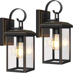 Open image in slideshow, Nordic Hygge 2-Pack Outdoor Wall Light Fixtures
